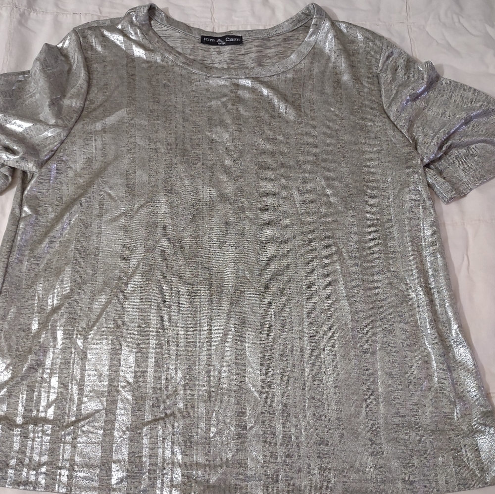 NWOT Kim & Cami Dressy Shirt Size Large
